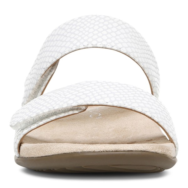 Vionic Sandals Ireland - Randi Slide Sandal White - Womens Shoes On Sale | CTIPU-1432